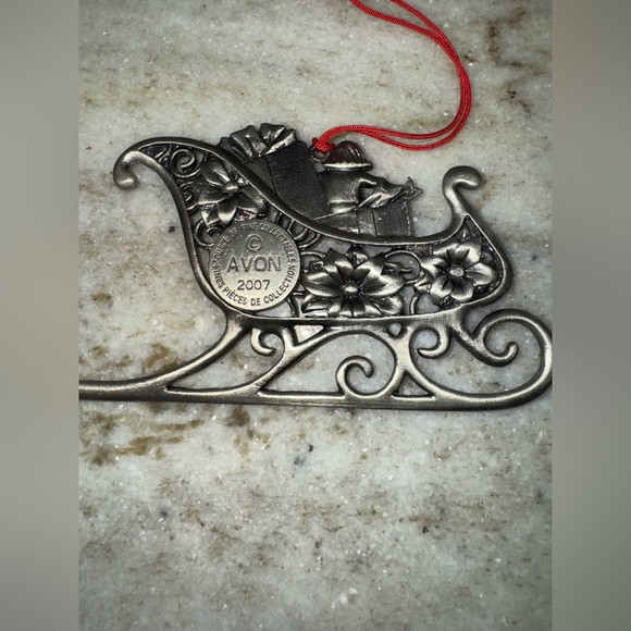 Avon Pewter Christmas Ornaments x 6 - Picture 2 of 14